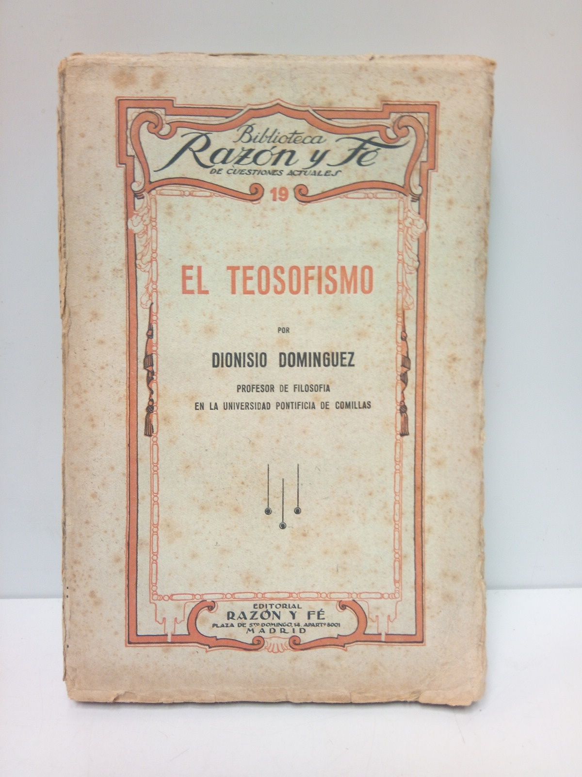 DOMINGUEZ, Dionisio - El teosofismo
