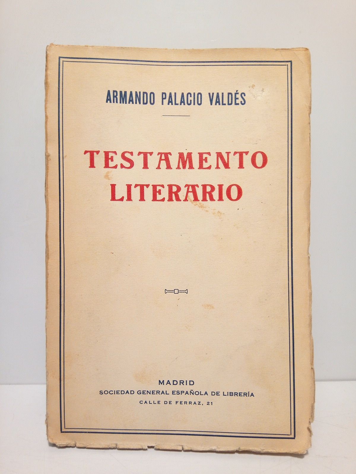 PALACIO VALDES, A. - Testamento literario