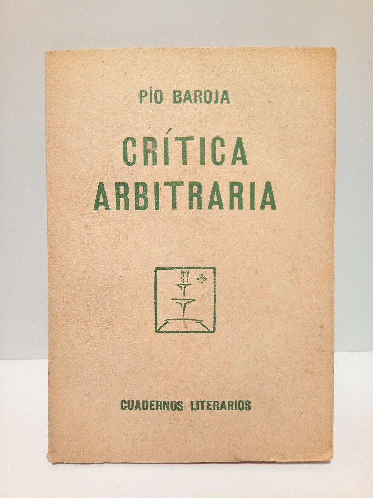 BAROJA, Po - Crtica arbitraria