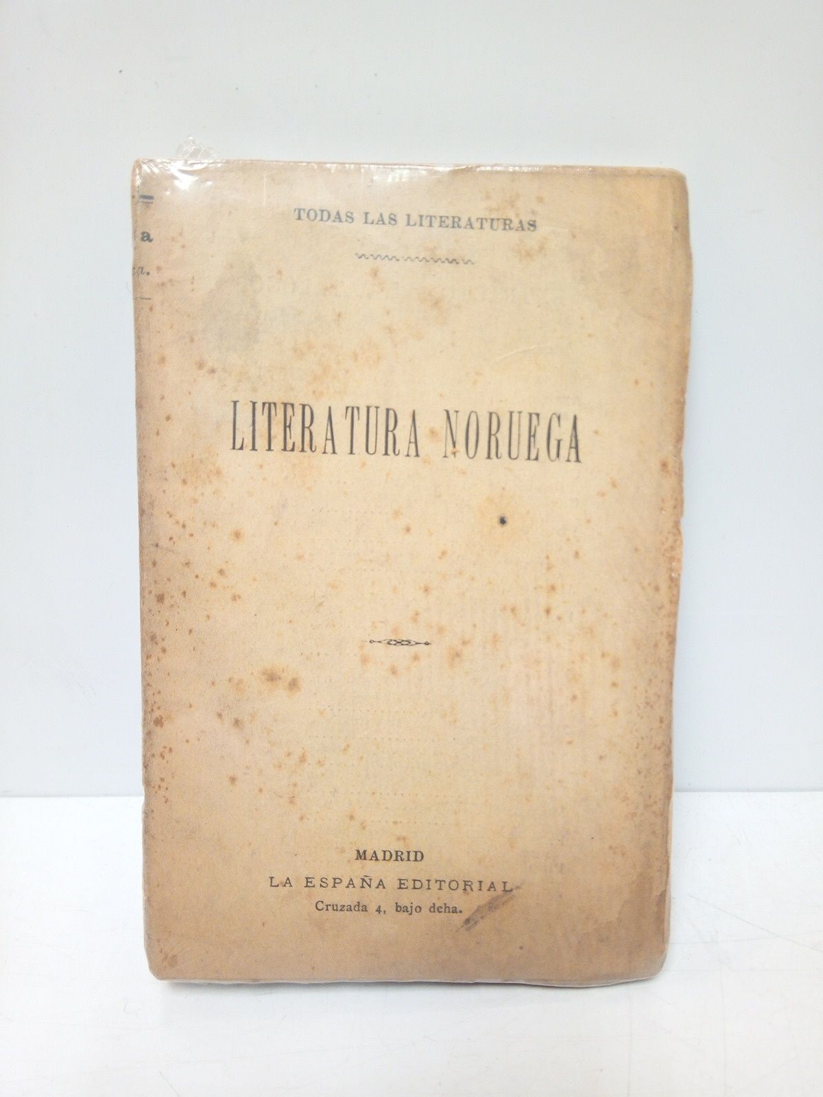 LA ESPAA EDITORIAL (edita) - Literatura Noruega