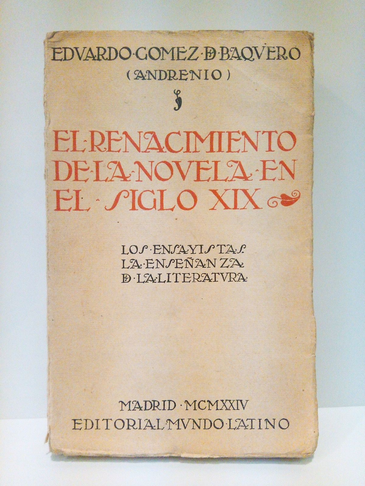 GOMEZ DE BAQUERO, E. [seud. 