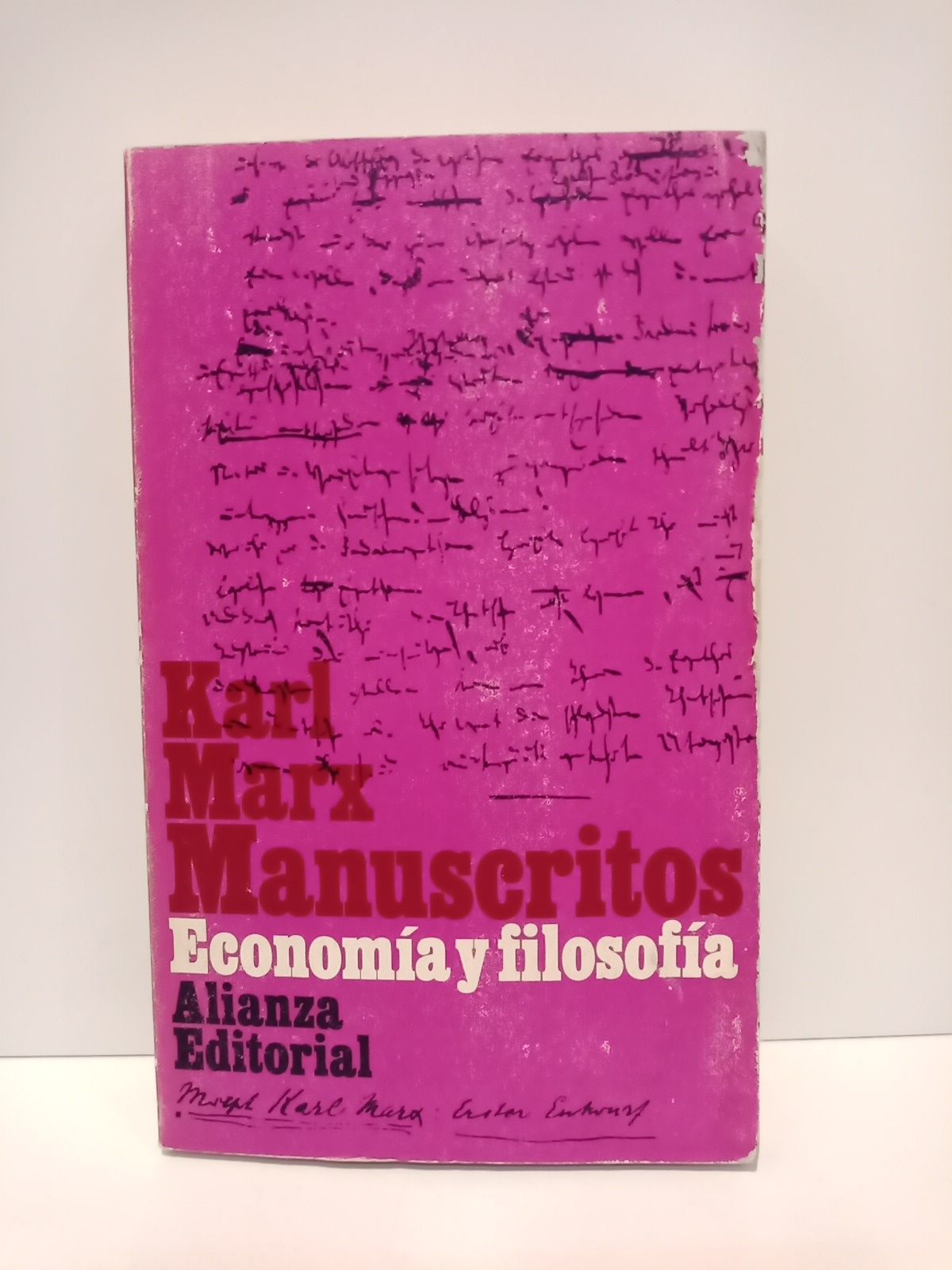 MARX, Karl - Manuscritos: Economa y filosofa /  Traduccin, introduccin y notas de Francisco Rubio Llorente