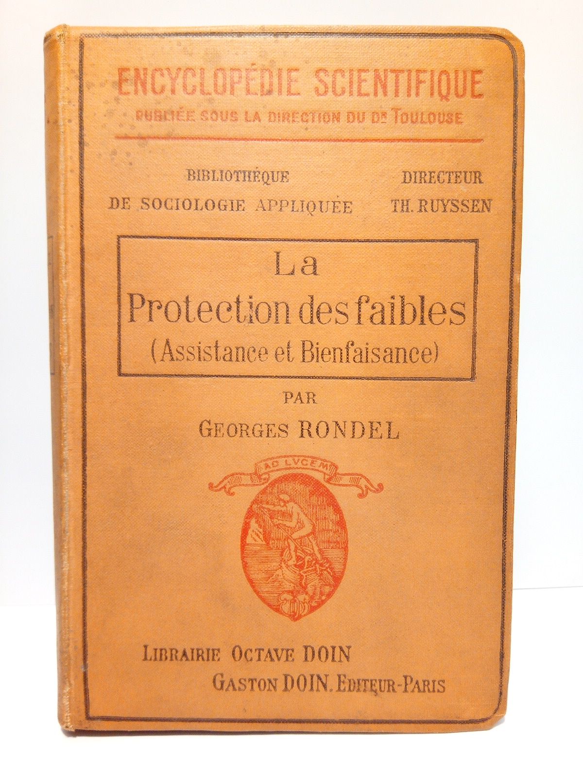 RONDEL, Georges - La protection des faibles: assistance & bienfaisance