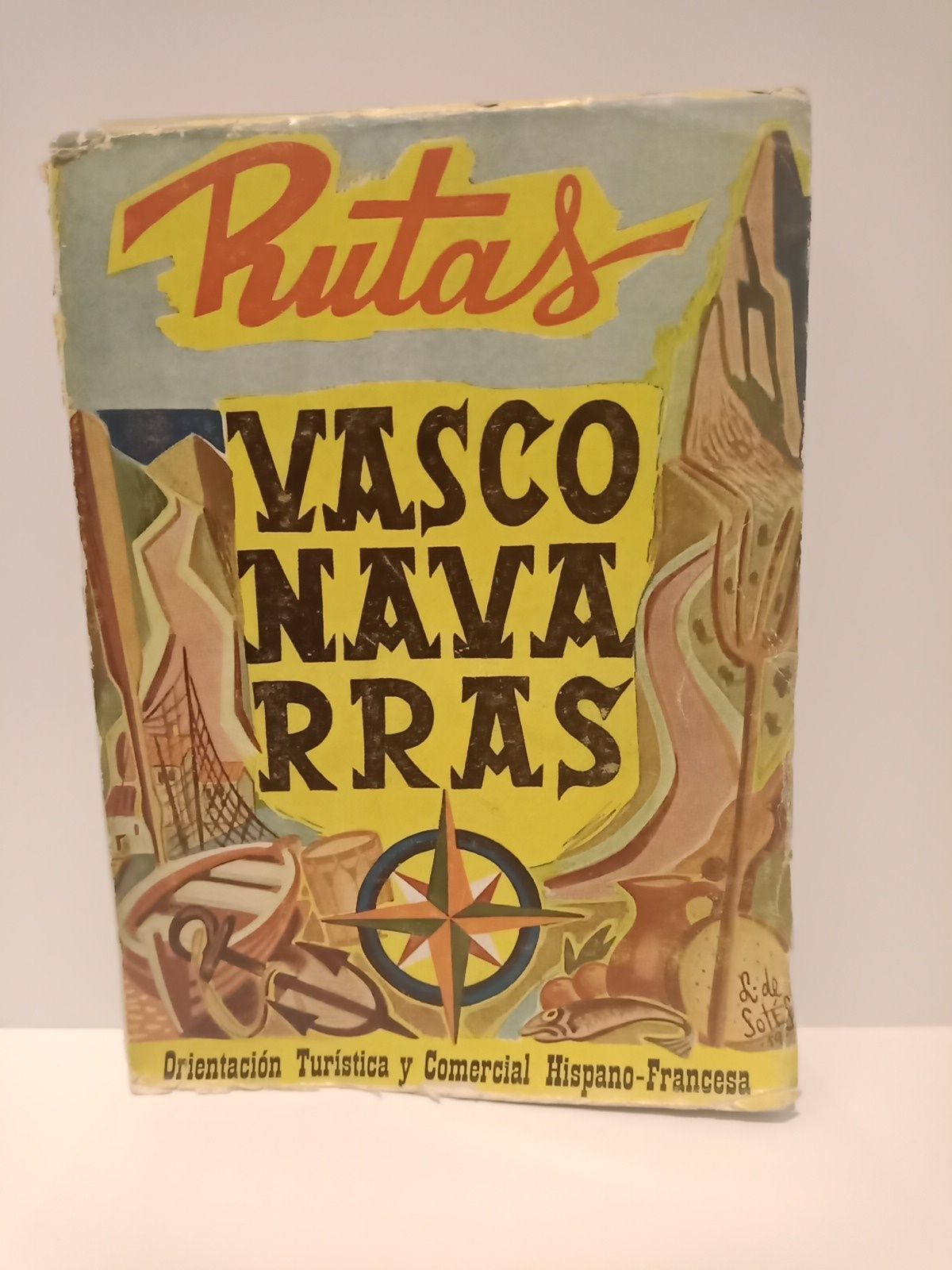 PAU RICO, Jos Andrs (Editor) - Rutas Vasco-Navarras. 1959 /  Editor...; Jefes de Produccin, Pau y Fernando Gurich; Dibujos de Utrilla; Fotograbados, Zumalabe; Colaboracin Vasco-Francesa, PubliCote-Basque