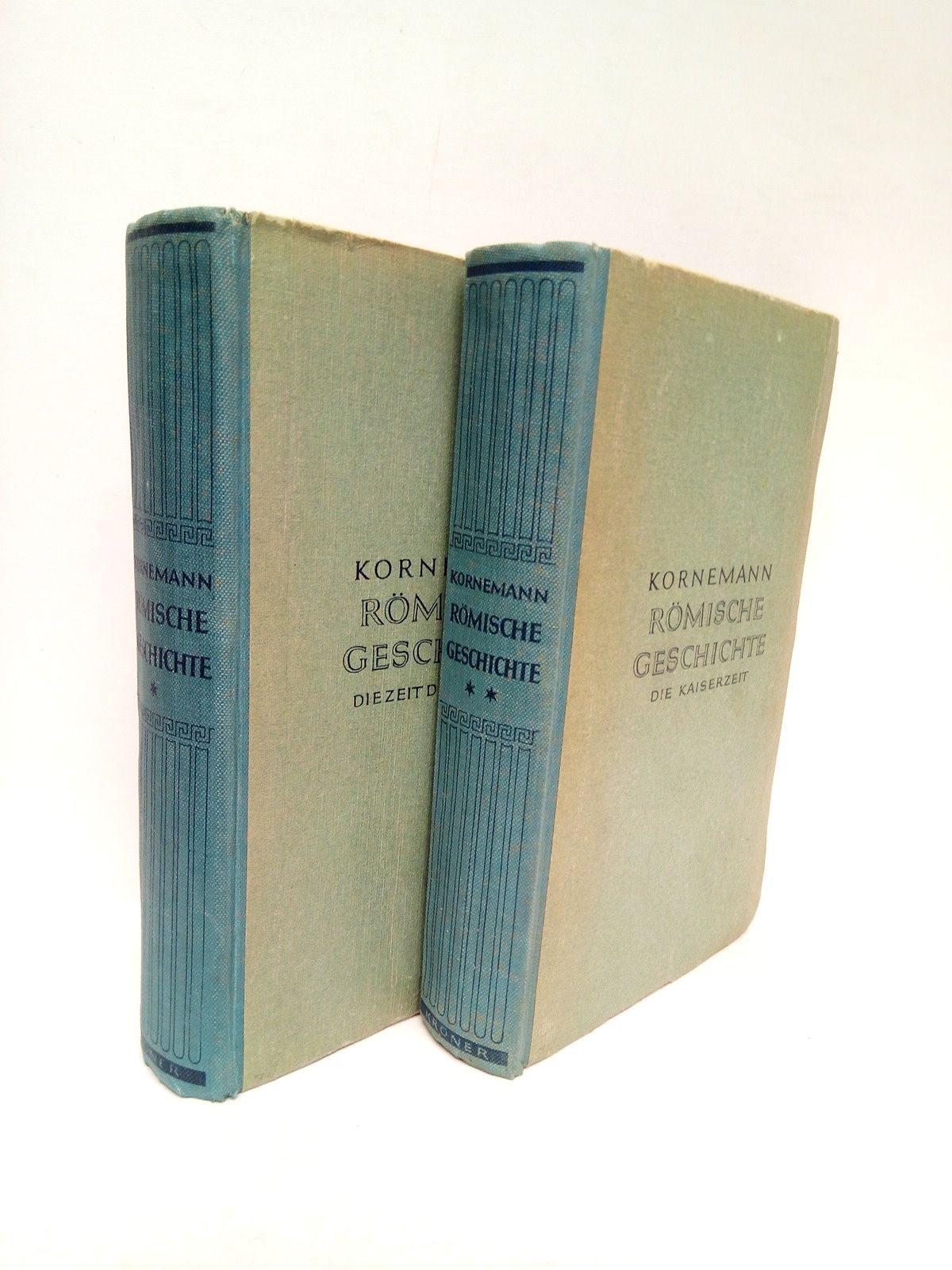 KORNEMANN, Ernst - Rmische Geschichte. 1.: Die Zeit der Republik;  2.: Die Kaiserzeit