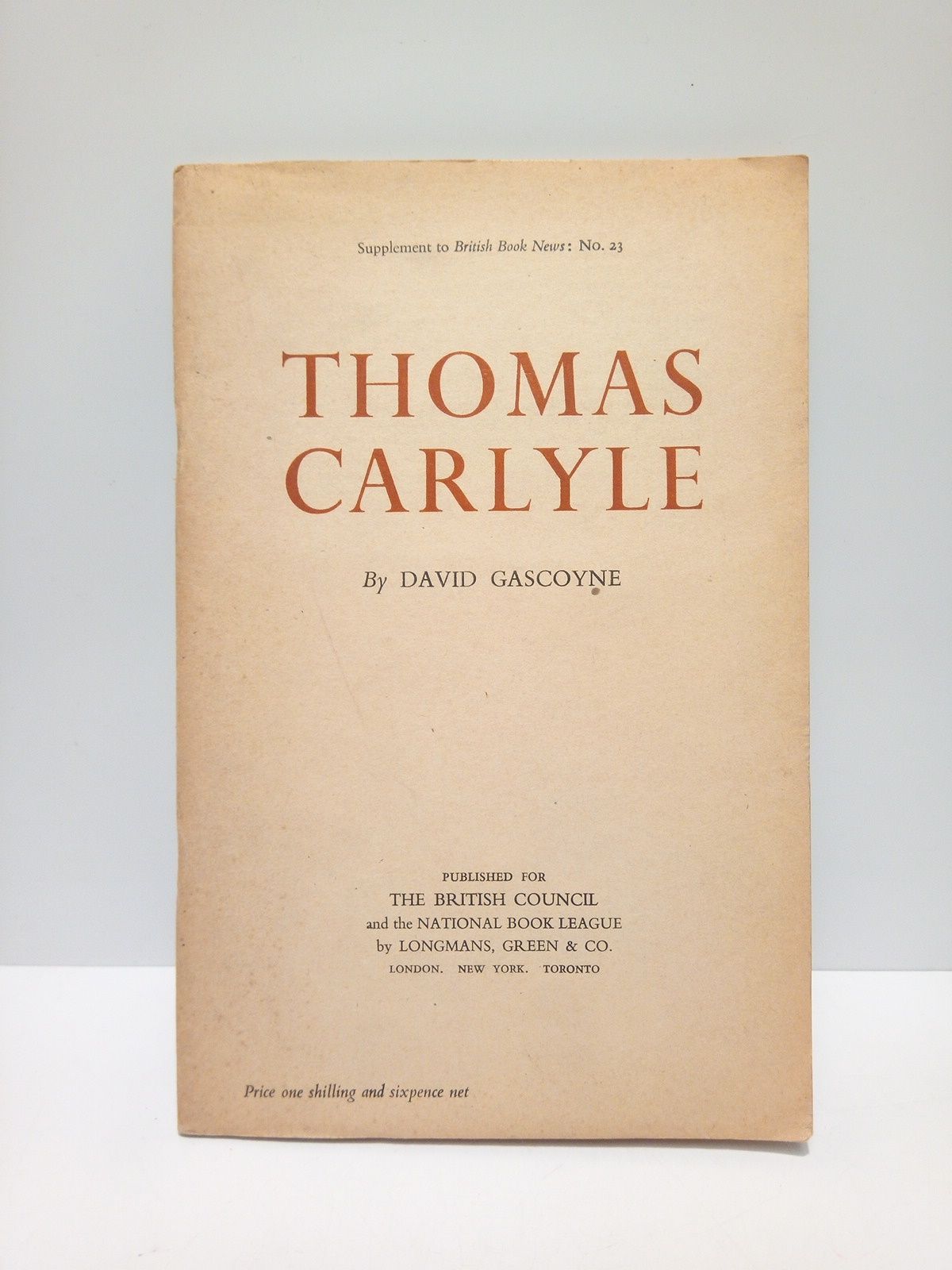 GASCOYNE, David - Thomas Carlyle