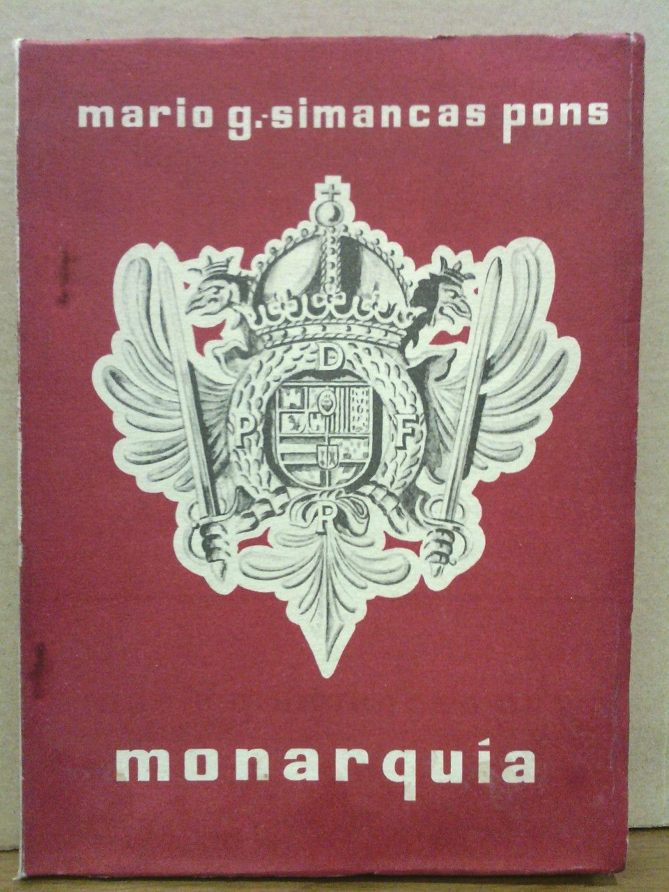 SIMANCAS PONS, Mario G. - Monarqua