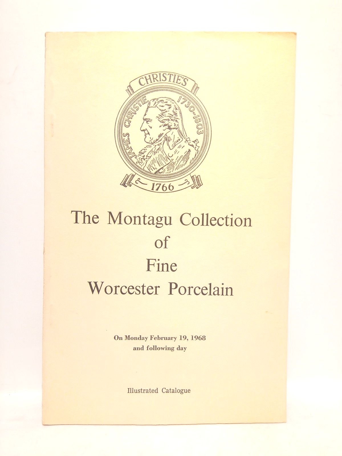 CHRISTIE, MANSON & WOODS - Catalogue of The Collection of Worcester Porcelain of The First Period formed by Guy Montagu, Esq. (Auction on Monday, February 19, 1968 and following day)