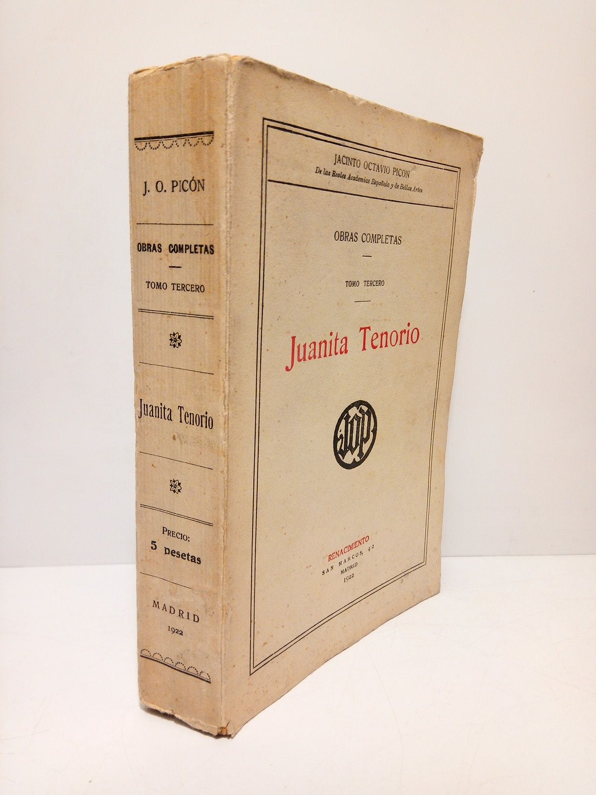 PICON, Jacinto Octavio - Juanita Tenorio