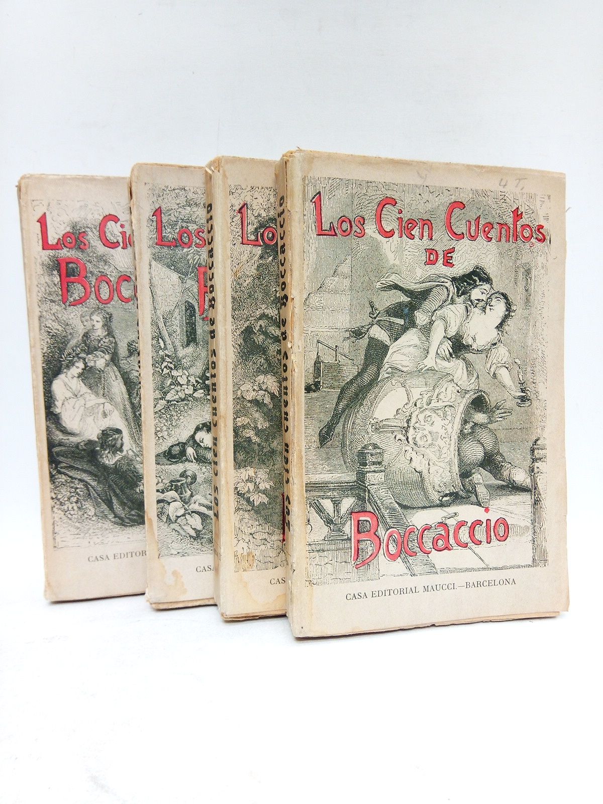 BOCCACCIO - Los Cien Cuentos de Boccaccio /  Cotejados con los mejores textos italianos y fielmente traducidos al castellano, por Luis Obiols