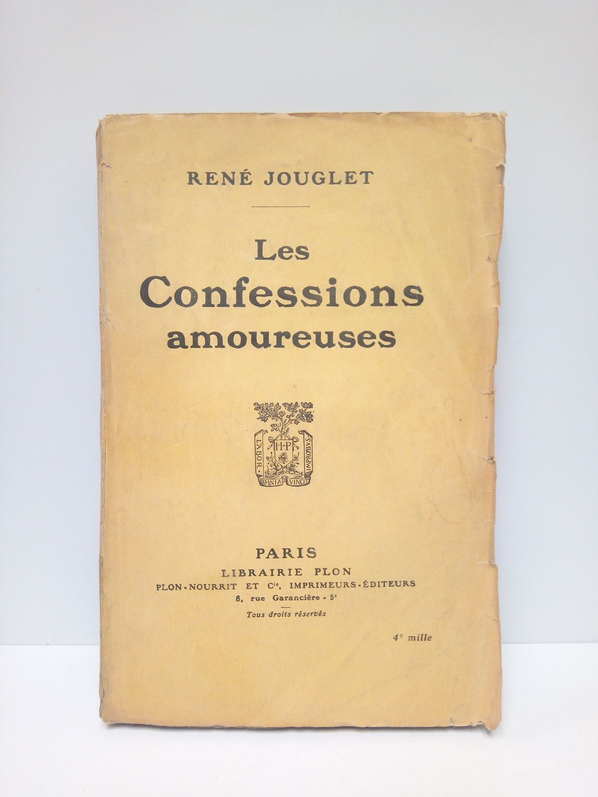 JOUGLET, Ren - Les confessions amoureuses