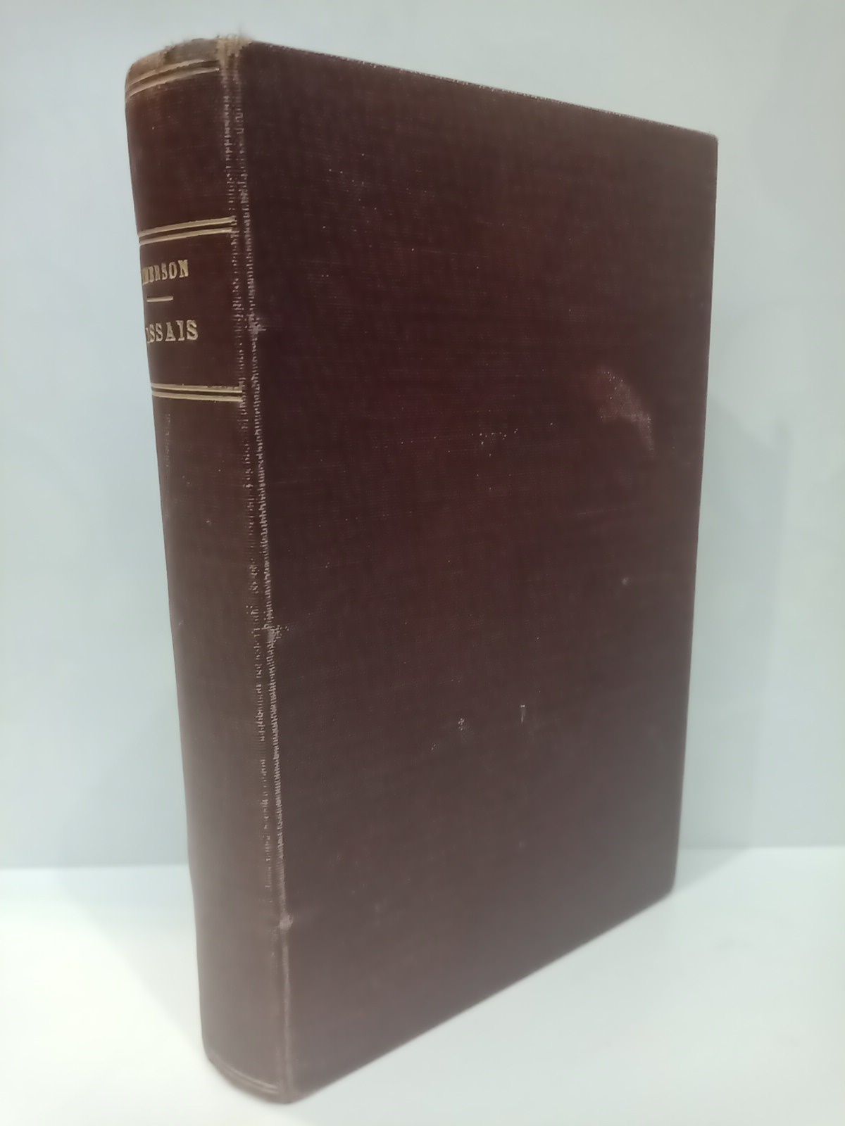 EMERSON, R. W. - Essais Politiques et Sociaux: L'Homme rformateur, L'Aristocratie, L'Education, La Guerre, La Femme, La destine de la Rpublique, etc. /  Traduc. de M. Dugard