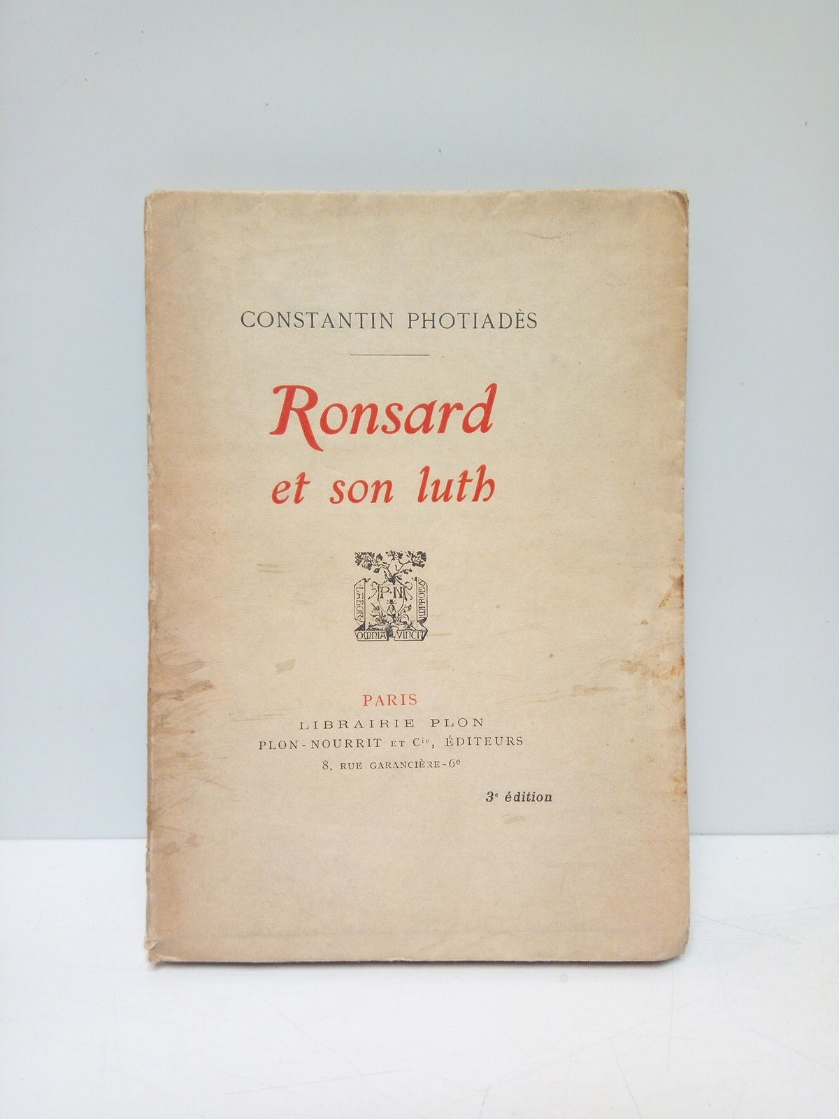 PHOTIADS, Constantin - Ronsard et Son Luth