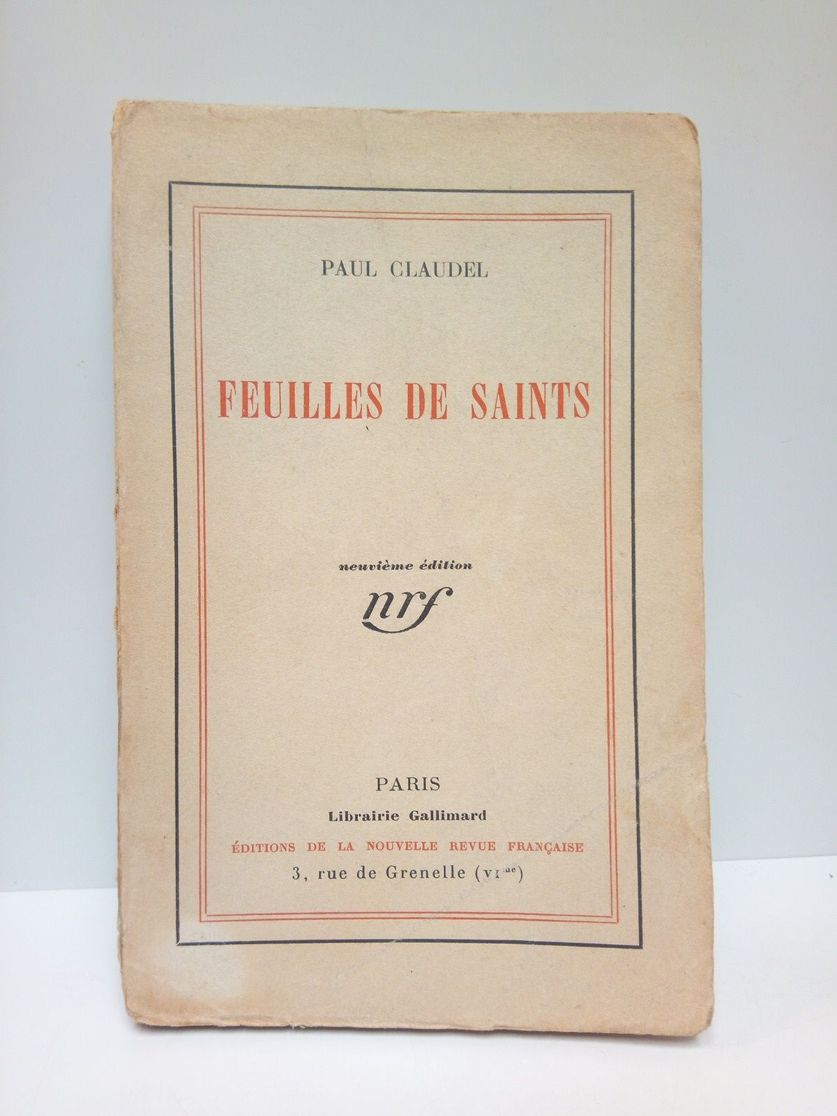 CLAUDEL, Paul - Feuilles de Saints