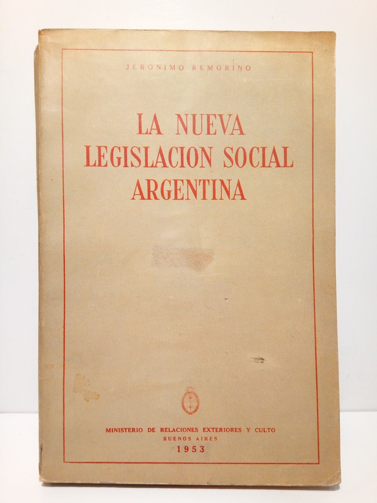 REMORINO, Jernimo - La nueva legislacin social argentina