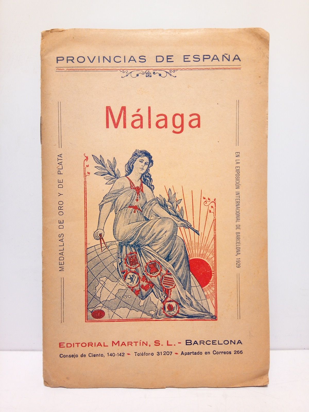 PROVINCIAS DE ESPAA (Ed. Martn. Dirige, Benito Chias Carb) - MALAGA. Coleccin de Cartas Corogrficas / Bajo la direccin de Benito Chias Carb; Datos facilitados y revisados por el Inst. Geogrfico y Estadstico