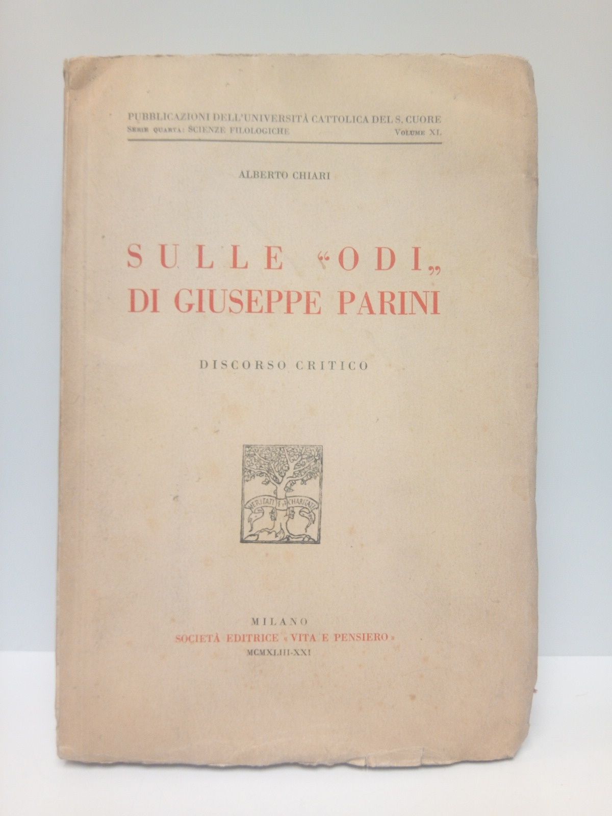 CHIARI, Alberto - Sulle 