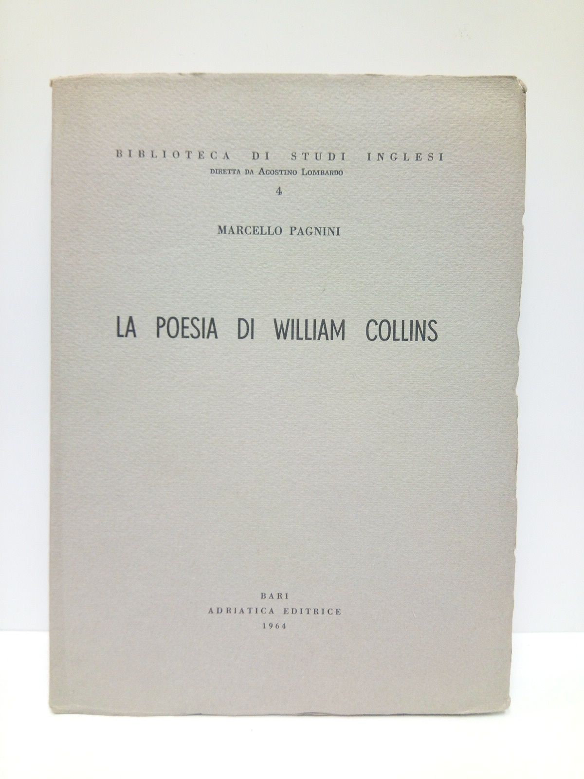 PAGNINI, Marcello - La Poesia di William Collins