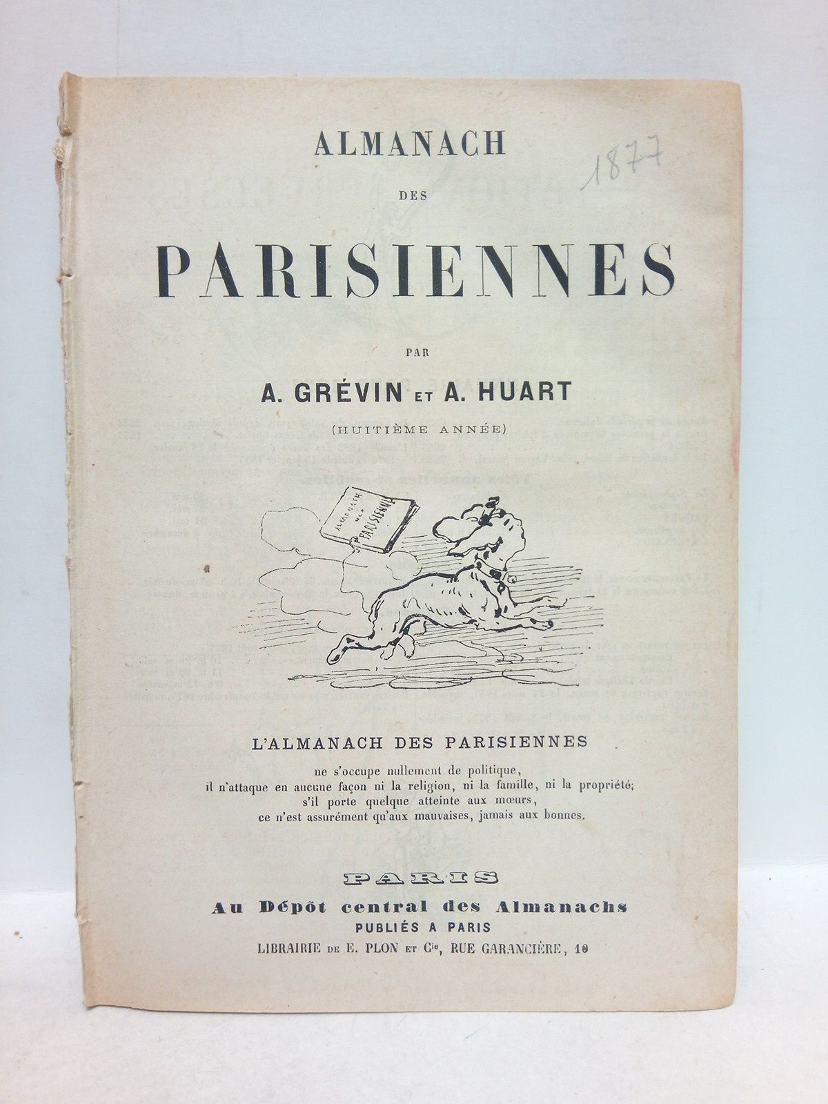 GRVIN, A. el A. Huart - Almanach des Parisiennes. (Huitime anne)