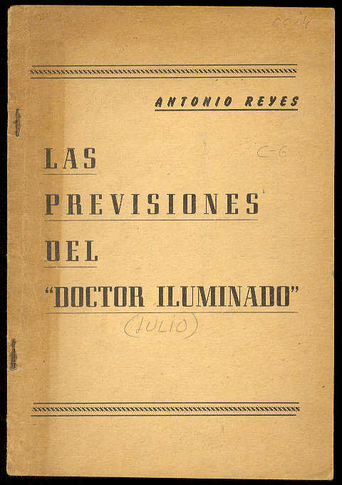 REYES, Antonio - Las previsiones del 