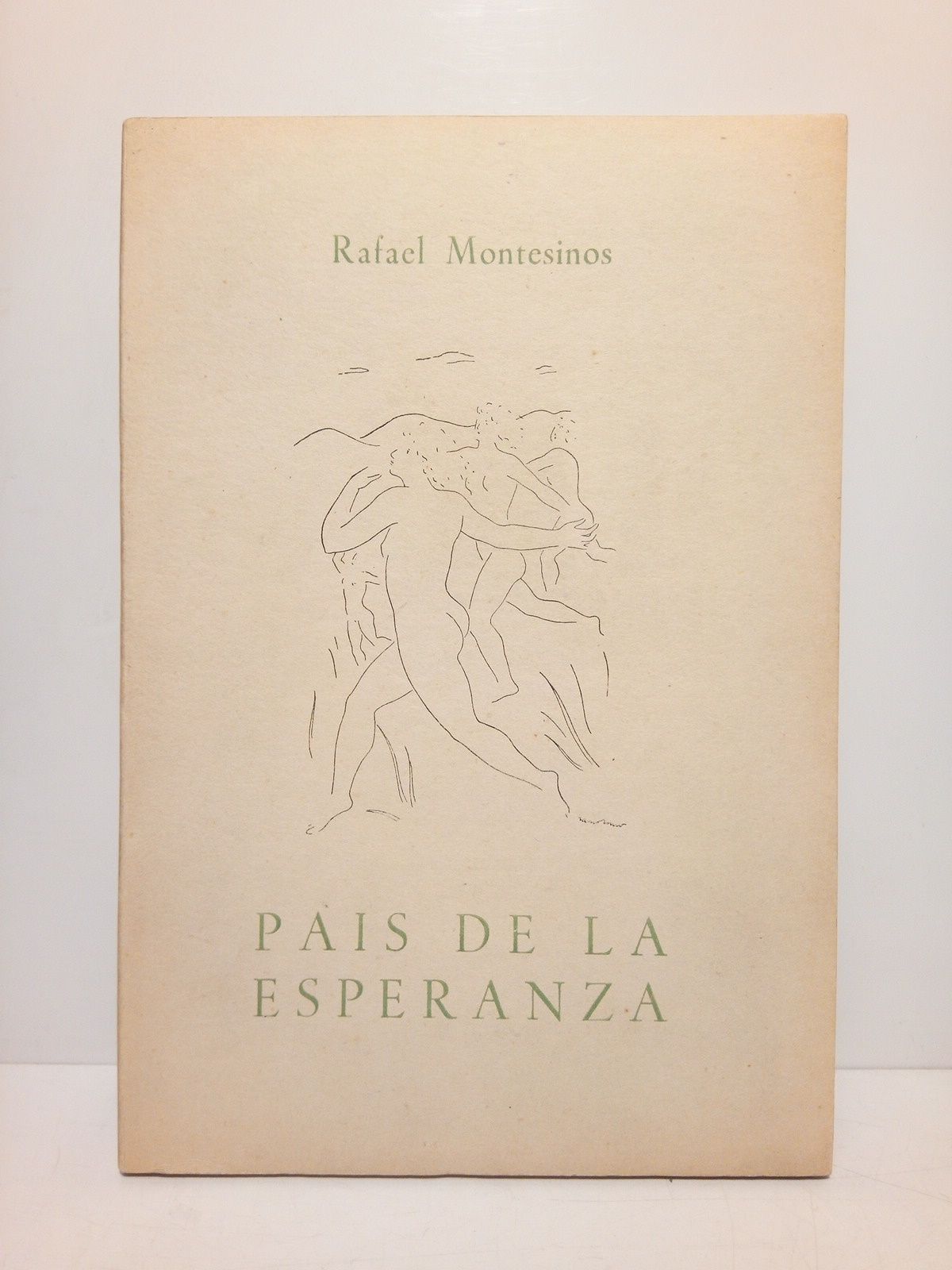 MONTESINOS, Rafael - Pas de la esperanza [Poesas] /  La cubierta anterior con un dibujo de Ricardo Zamorano