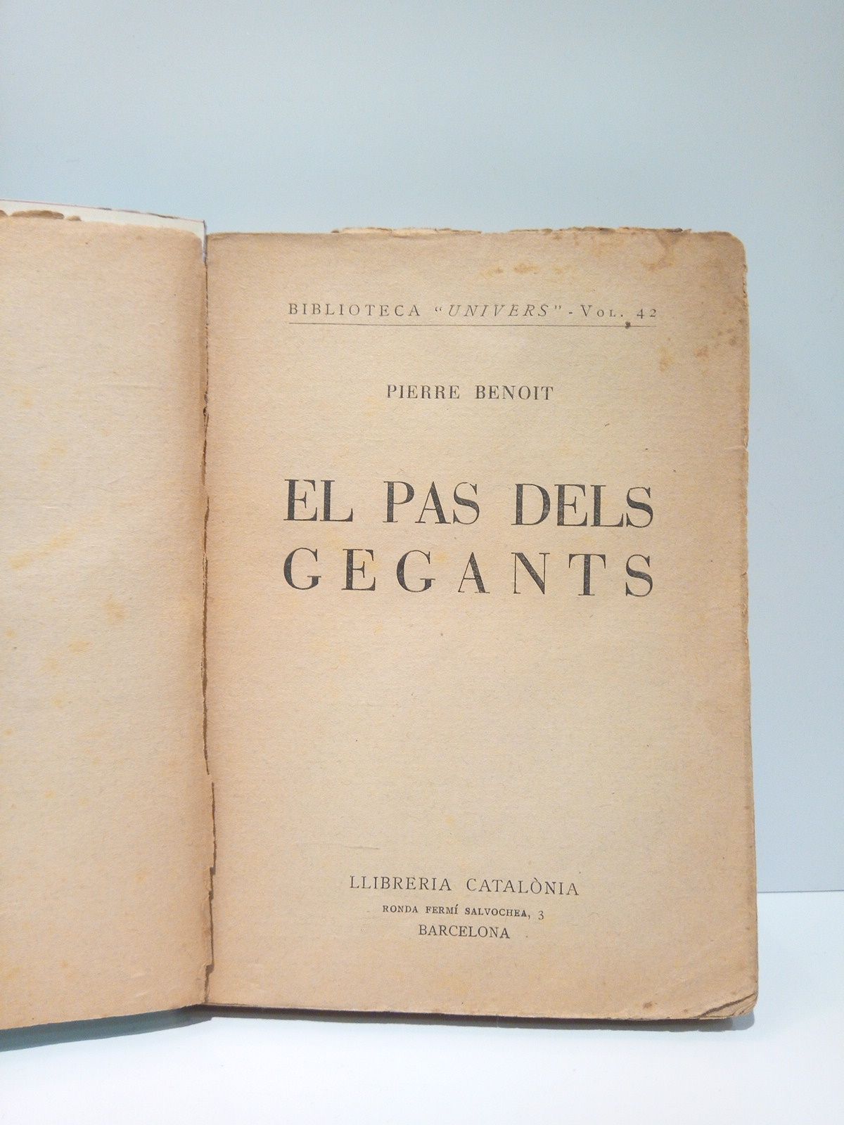 BENOIT, Pierre - El pas dels gegants