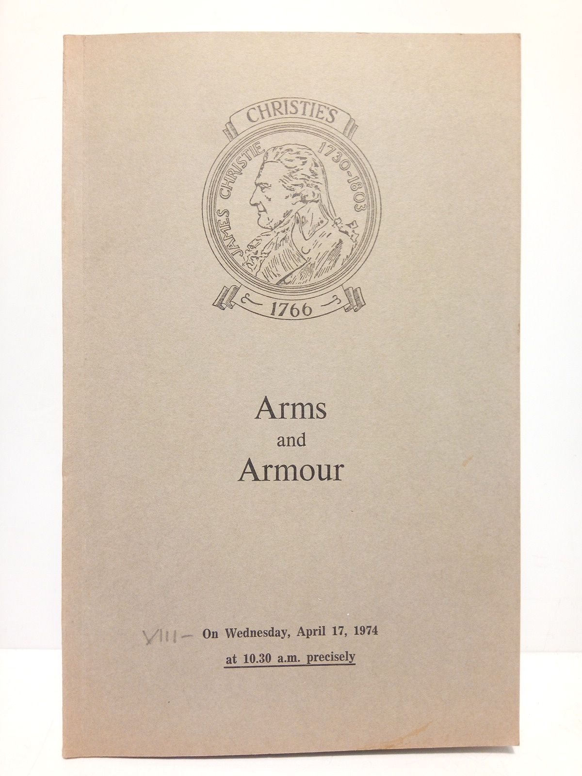 CHRISTIE, MANSON & WOODS LTD. - Arms and Armour. (Auction on Wednesday, April 17, 1974)