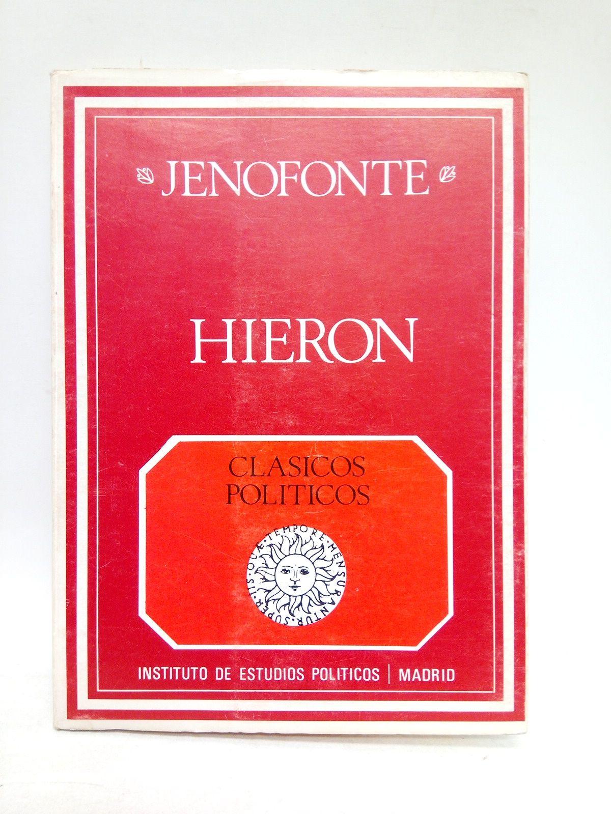 JENOFONTE - Hieron /  Texto, traduccin y notas de Manuel Fernndez Galiano