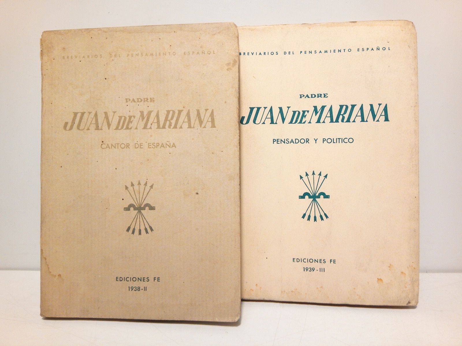 MARIANA, Juan de (Selecciona M. Ballesteros Gaibrois) - JUAN DE MARIANA: Cantor de Espaa - Pensador y Poltico /  Seleccin y estudio de Manuel Ballesteros Gaibrois. [2 VOLS.]
