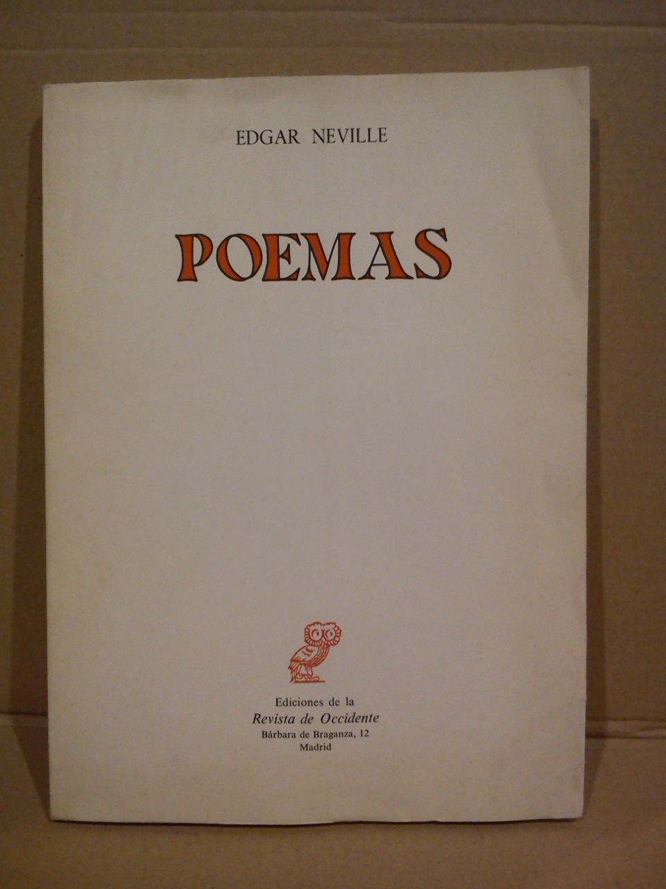 NEVILLE, Edgar - Poemas