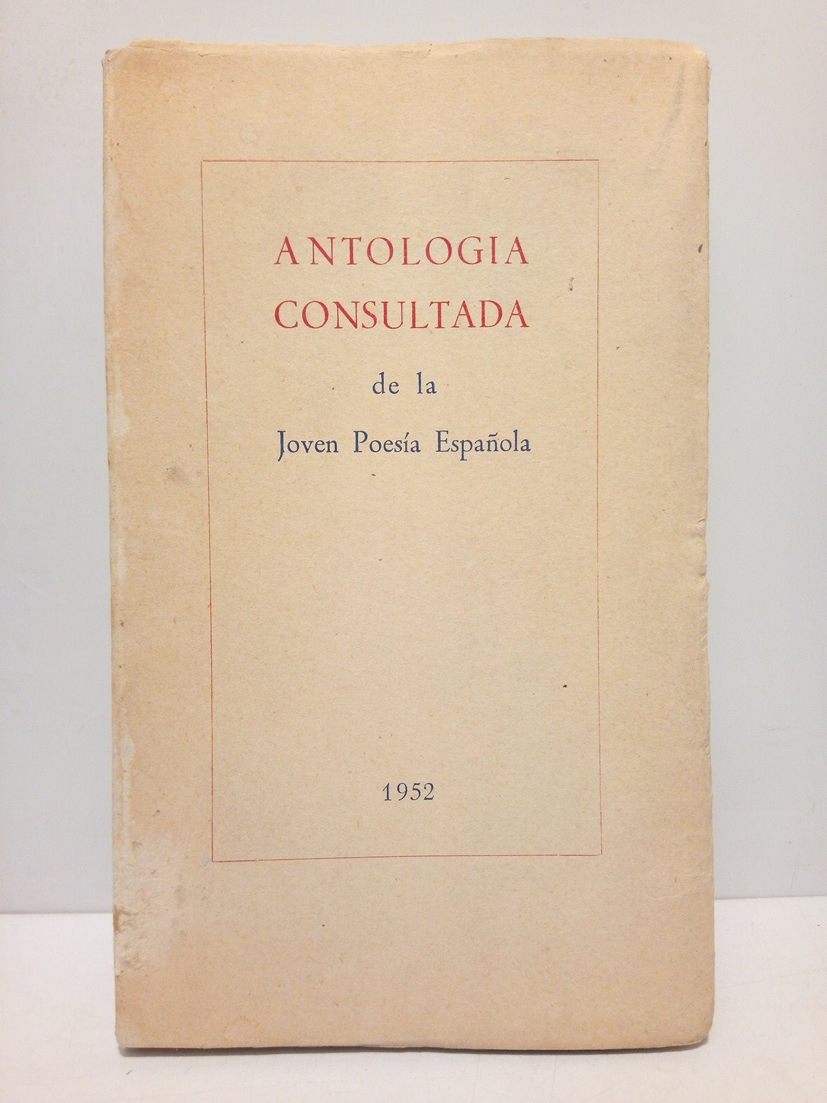 VARIOS - Antologa consultada de la Joven Poesa Espaola