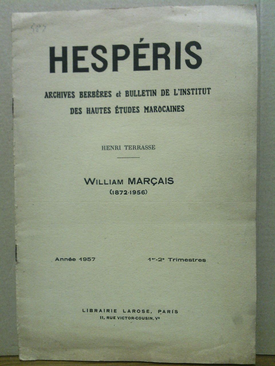 TERRASSE, Henri - William Marais (1872-1956)