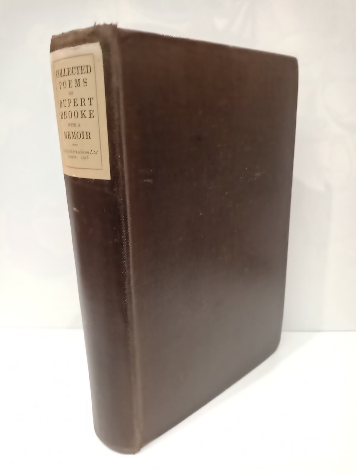 BROOKE, Rupert - The Collected Poems of /  Rupert Brooke: With a Memoir [con CLIX pags.]