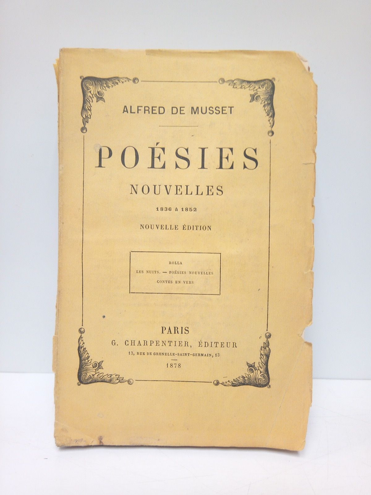 MUSSET, Alfred de - Posies Nouvelles (1836-1852)