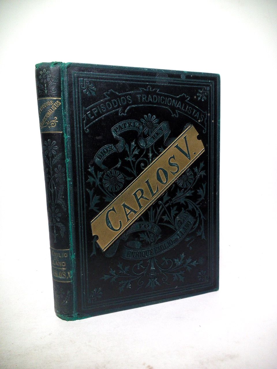 LLANO, Enrique Emilio del (refunde y anota) - CARLOS V.: Estudio biogrfico /  Por un contemporneo; edicin refundida con notas y un apndice por D. Enrique Emilio del Llano