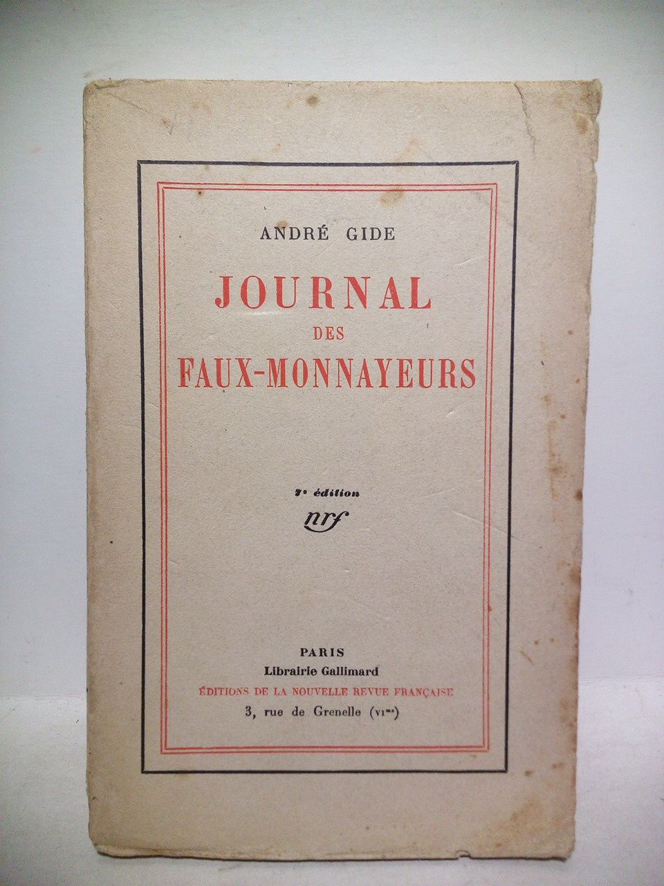 GIDE, Andr - Journal des Faux-Monnayeurs