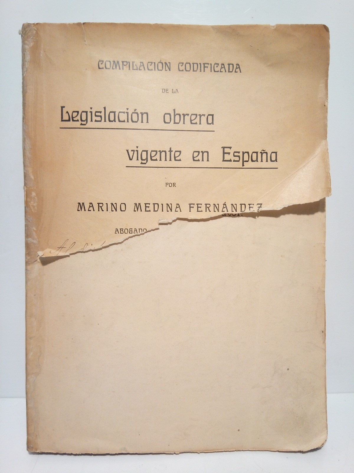 MEDINA FERNANDEZ, Mariano - Compilacin codificada de la Legislacin obrera vigente en Espaa
