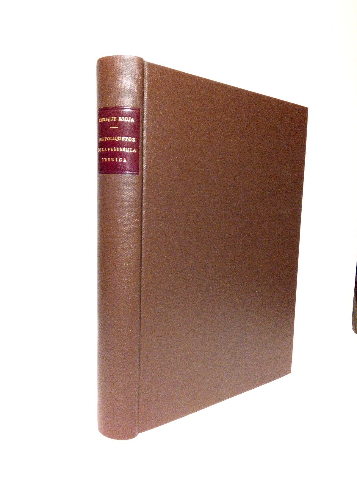 RIOJA Y LO BIANCO, Enrique - Estudio de los poliquetos de la Pennsula Ibrica. (Obra premiada por la Academia de Ciencias Exactas, Fsicas y Naturales de Madrid)