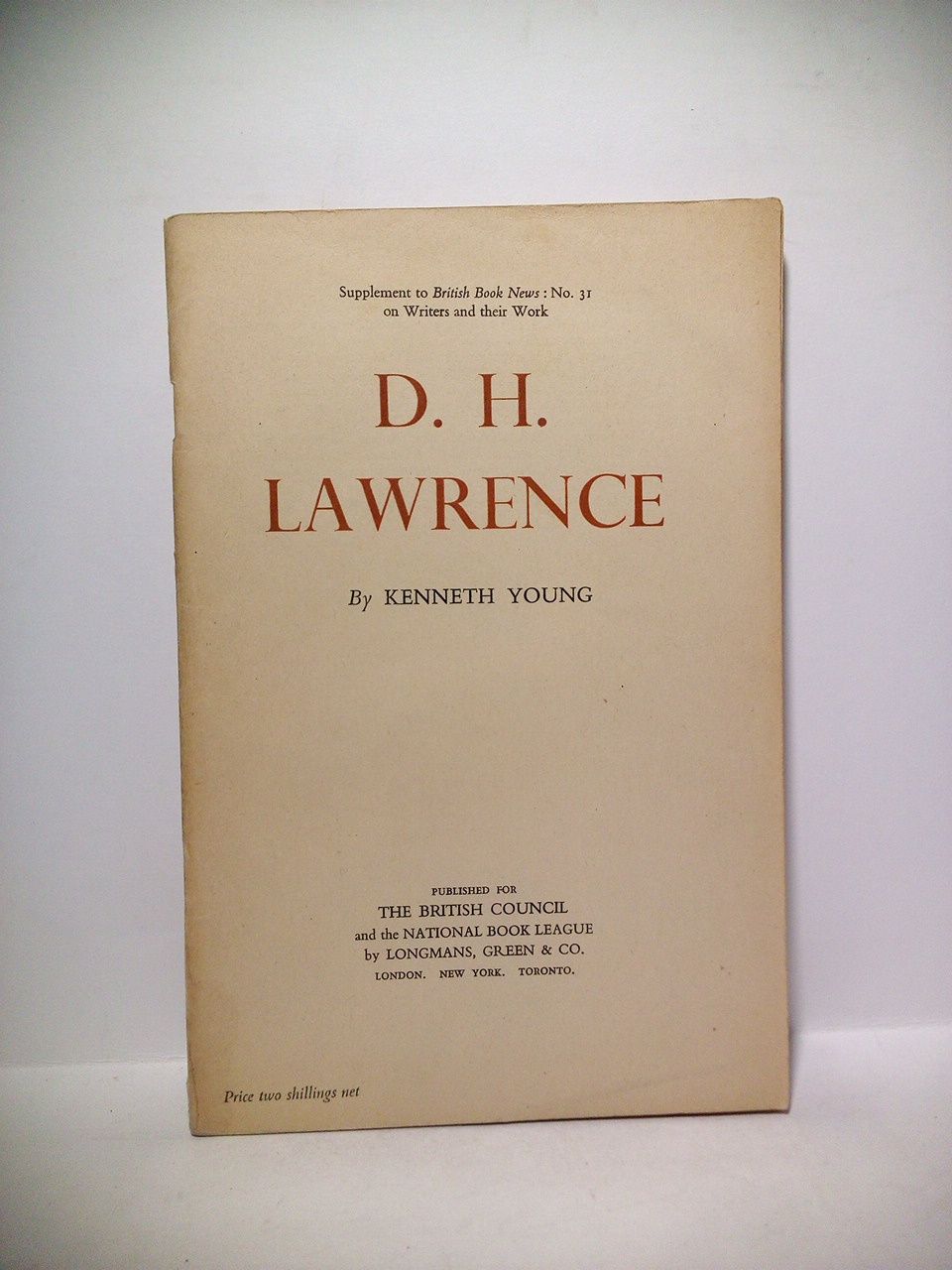 YOUNG, Kenneth - D. H. Lawrence