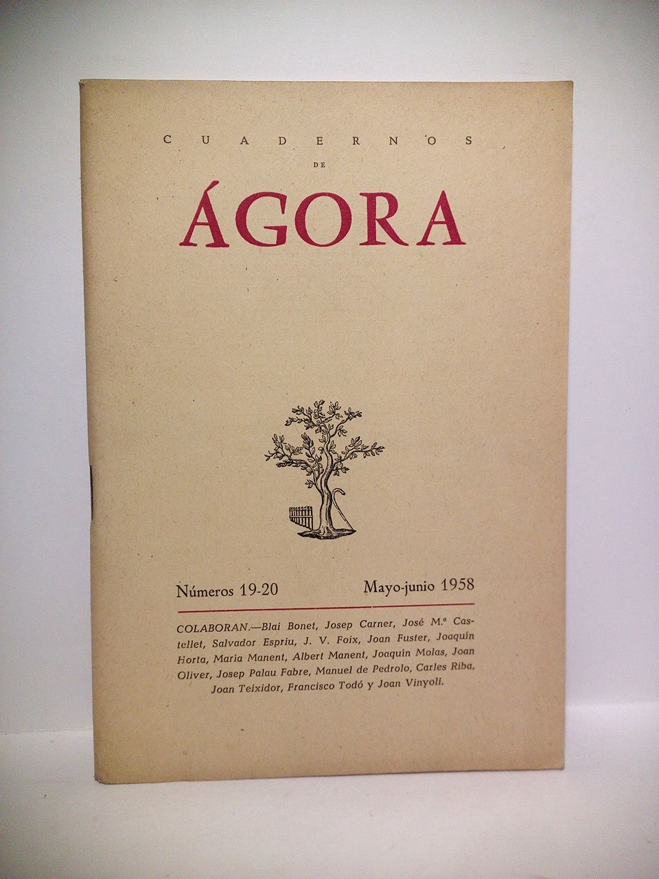 CUADERNOS DE AGORA - Cuadernos de Agora. Nos. 19-20