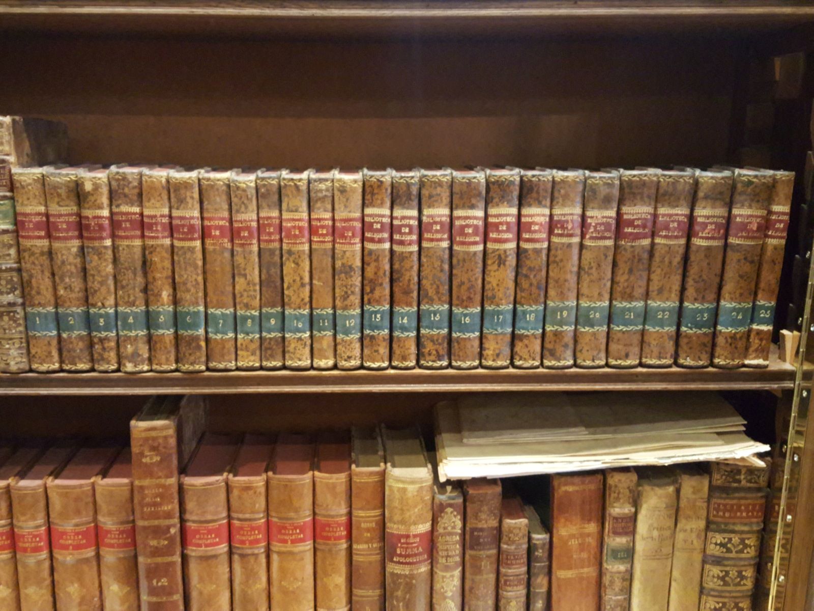 VARIOS - Biblioteca de Religin,  sea Coleccin de obras contra la incredulidad y errores de estos ltimos tiempos /  [Lo dedican] Basilio Antonio Carrasco Hernando y Fr. Juan Antonio Diaz Merino; 