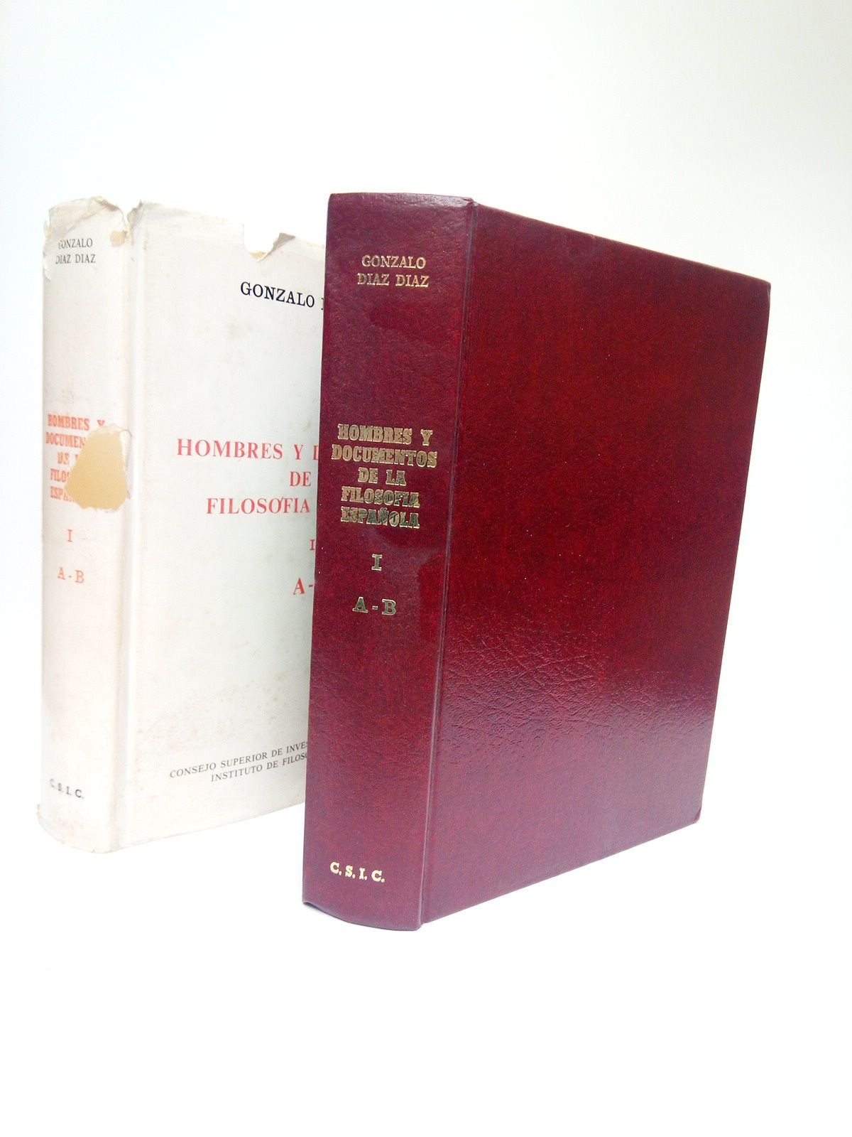 DIAZ DIAZ, Gonzalo - Hombres y documentos de la filosofa espaola. (Volumen I.), A - B