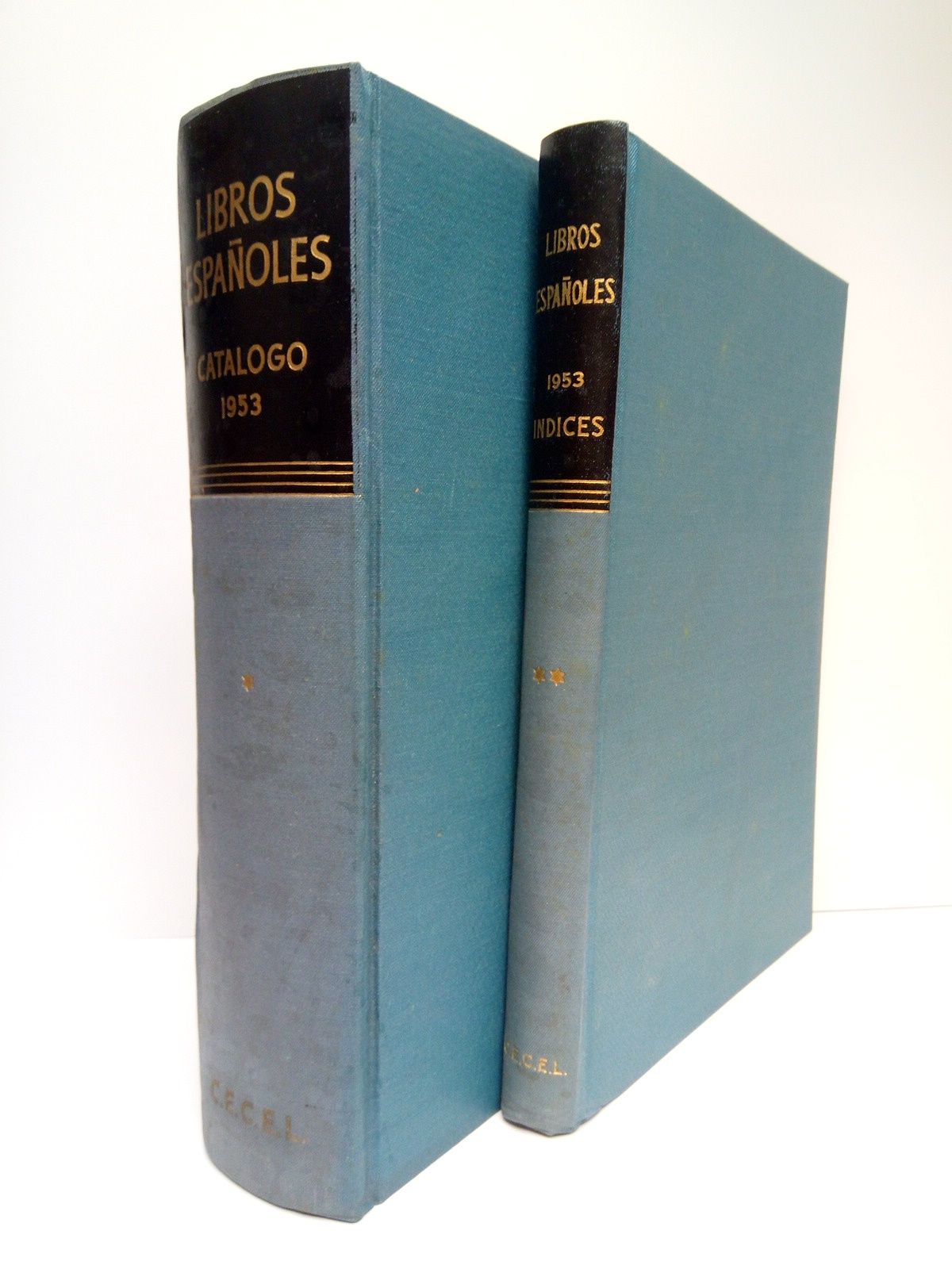 COMISION EJECUTIVA PARA EL COMERCIO EXTERIOR DEL LIBRO (Editor) - Libros Espaoles. CATALOGO 1953. [EN 2 VOLS.]