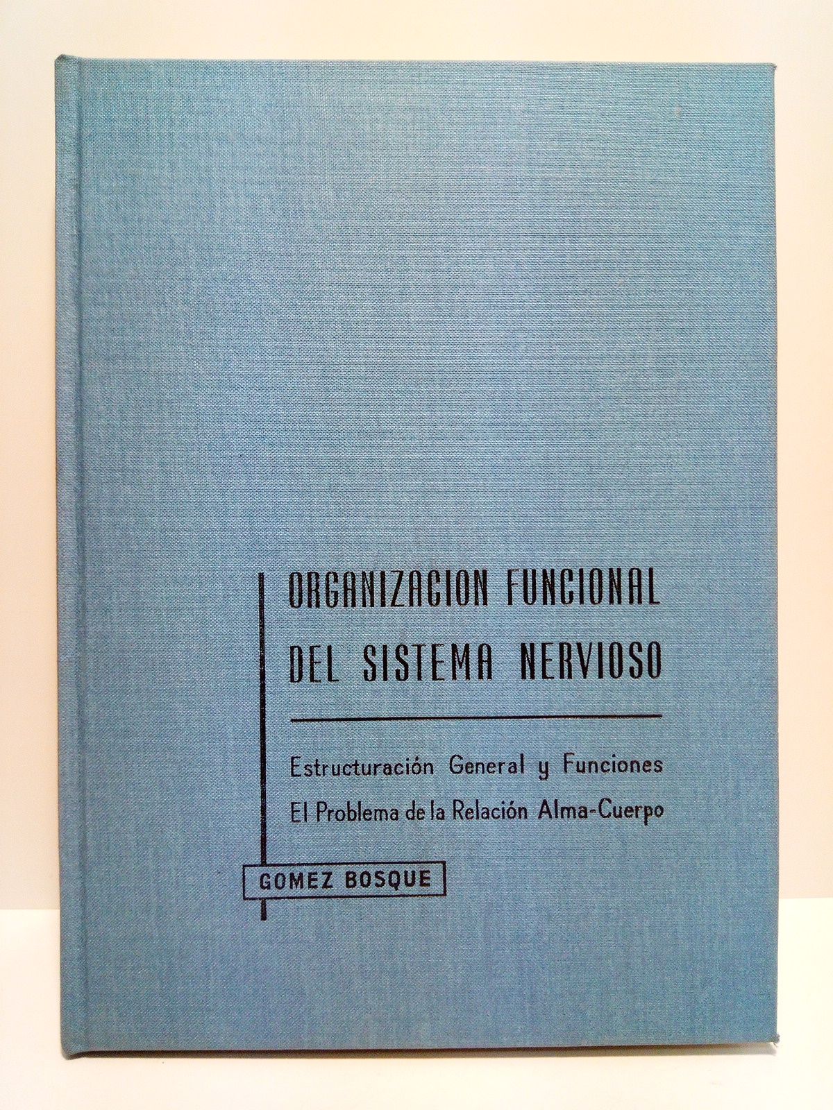 GOMEZ BOSQUE, Pedro - Introduccin al estudio de la organizacin funcional del sistema nervioso: Estructuracin general y unciones. El problema de la relacin alma-cuerpo