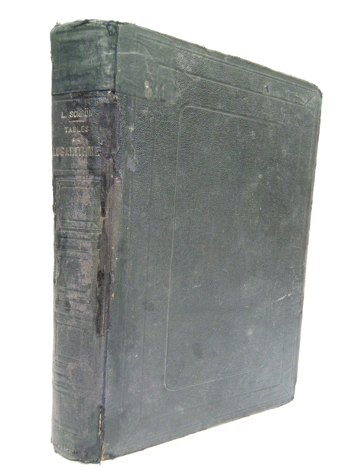 SCHRON, L. - Tables de logarithmes a sept dcimales, pour les nombres depuis 1 jusq'a 108000 et pour les fonctions trigonomtriques de dix en dix secondes /  Par L Schrn; prceds d'une introduction franaise, par J. Hoel, Prof. de Mathmatiques a la Facult des Sciences de Bordeaux. [sigue al final] Table III. Table d'interpolation pour le calcul des parties proportionnelles P=ZD et des fractions Z=P/D
