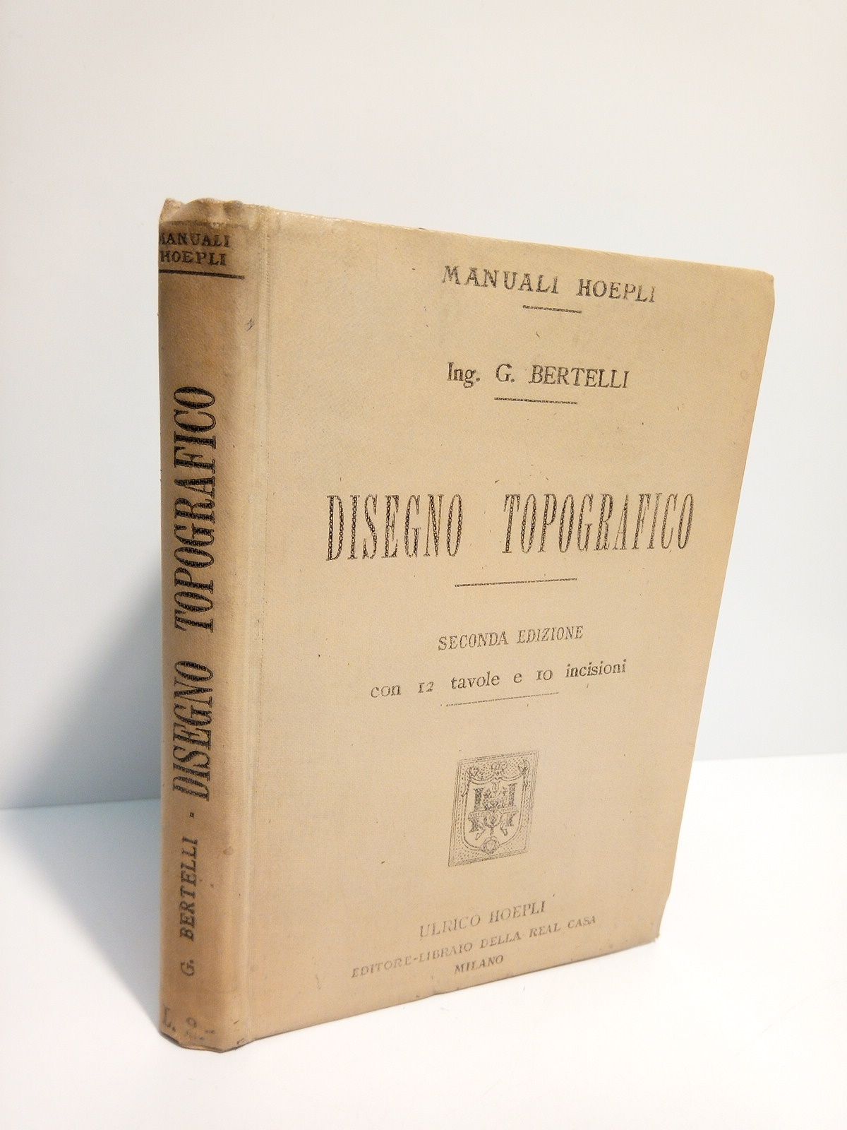 BERTELLI, Giuseppe - Disegno Topografico /  del Capitano Giuseppe Bertelli, Ingegnere Capo del Catasto di Porto Maurizio