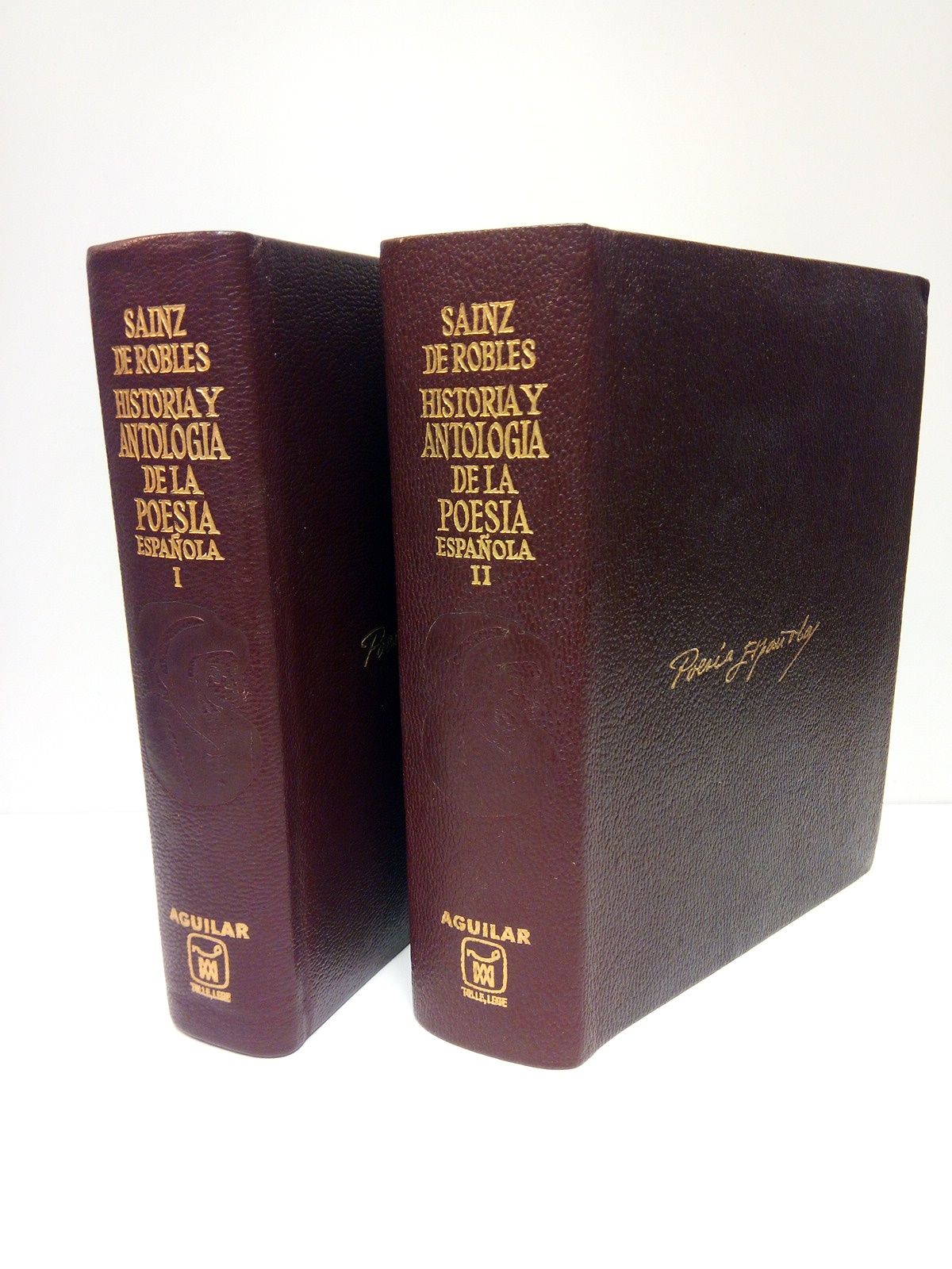 SAINZ DE ROBLES, Federico Carlos (Prologa, anota, etc.) - Historia y Antologa de la Poesa Espaola (en lengua castellana). Tomo I.: Siglos X - XIX; Tomo II.: Siglo XX /  Edicin ilustrada con prlogos, notas, vocabularios e ndices, [por Federico Carlos Sainz de Robles]