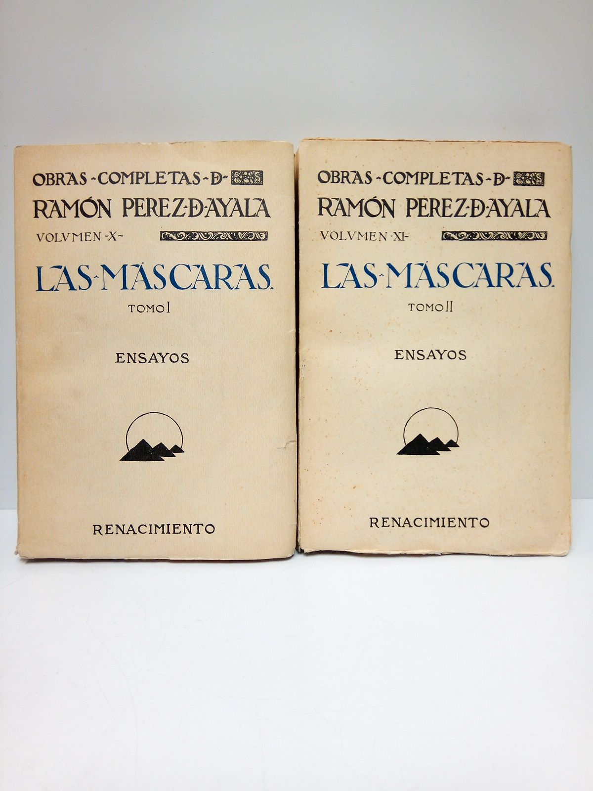 PEREZ DE AYALA, Ramn - Las mscaras. [2 VOLS.]: 1. Galds, Benavente, Valle-Inclan, Linares Rivas, Villaespesa, Morano. 2. Lope de Vega, Shakespeare, Ibsen, Wilde, Don Juan