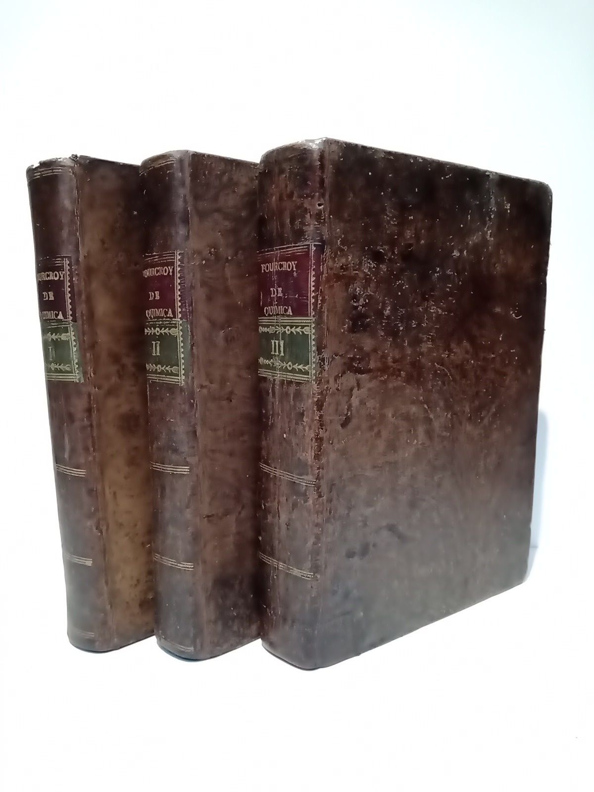 FOURCROY, M. de (1755-1809) - Elementos de Historia Natural y de Qumica /  Traducidos de la quinta Edicin del ao de 1792 por D. T. L. Y. A. [3 TOMOS]