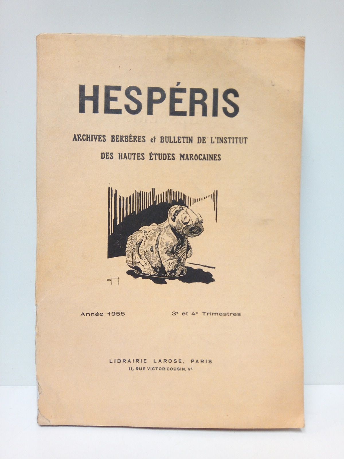 HESPERIS - HESPERIS. Archives Berbres et Bulletin de l'Institut des Hautes Etudes Marocaines. (Tome XLII, Anne 1955, 3 et 4eme Trimestres)